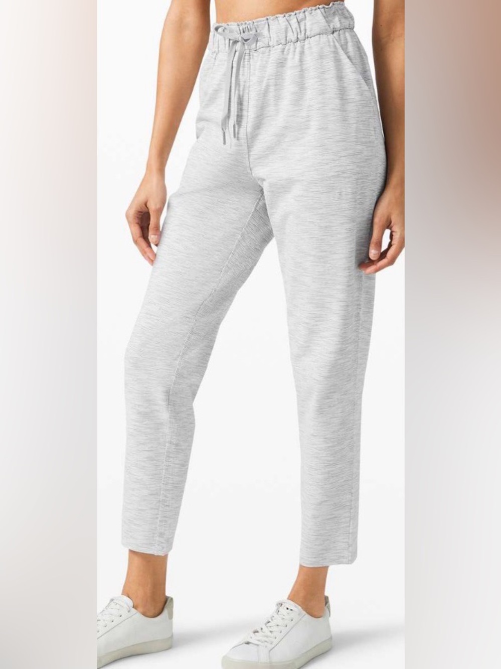 lululemon athletica keep moving pant high rise Light Heather Gray Pants